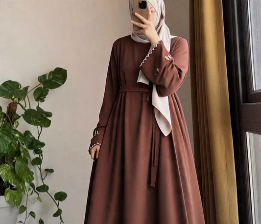 Flared Gown Abaya